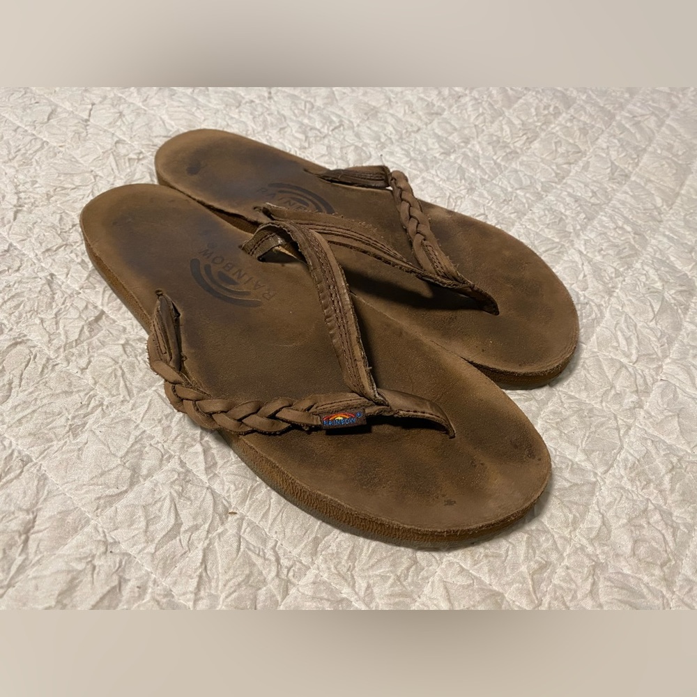 Leather Rainbow Sandals